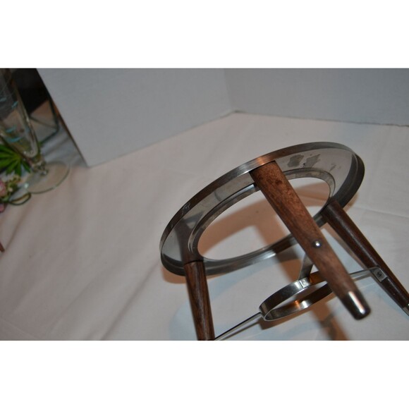 Vintage 1950s Metal Trivet Cradle Bowl Holder - Picture 2 of 4